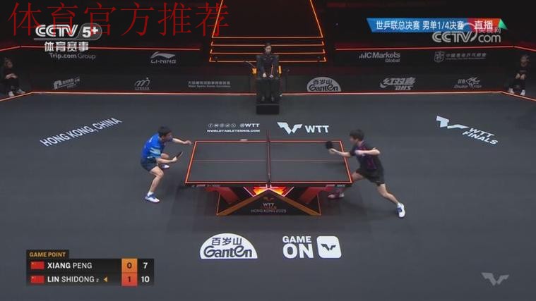 世乒联总决赛男单1/4决赛:向鹏VS林诗栋 世乒联总决赛男单1/4决赛:向鹏VS林诗栋